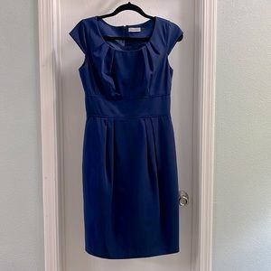 Calvin Klein Blue Sheath Dress